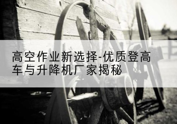 华坪登高车厂家-高空作业新选择-优质登高车与升降机厂家揭秘